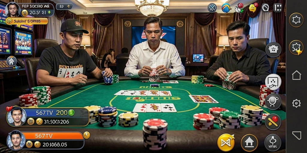 Tampilan menarik dari permainan poker di 567TV yang mengasyikkan.
