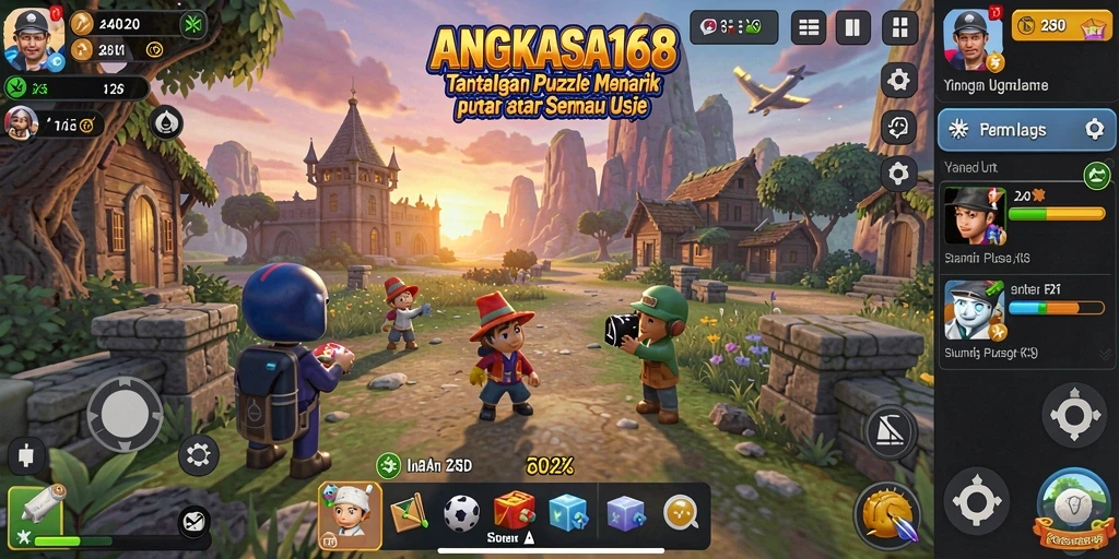 Tampilan gameplay menarik dari ANGKASA168 dengan berbagai puzzle.