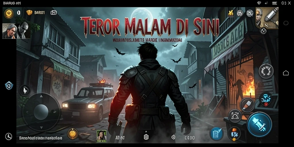 Tangkapan layar yang menunjukkan gameplay menegangkan di BARU01.