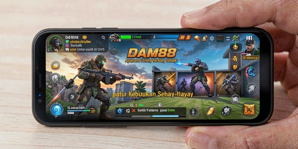Screenshot utama menunjukkan antarmuka yang ramah pengguna dari DAM88.