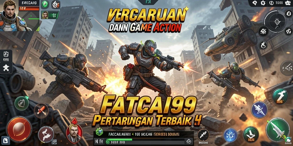 Tampilan gameplay menegangkan dalam FATCAI99 dengan aksi yang cepat.