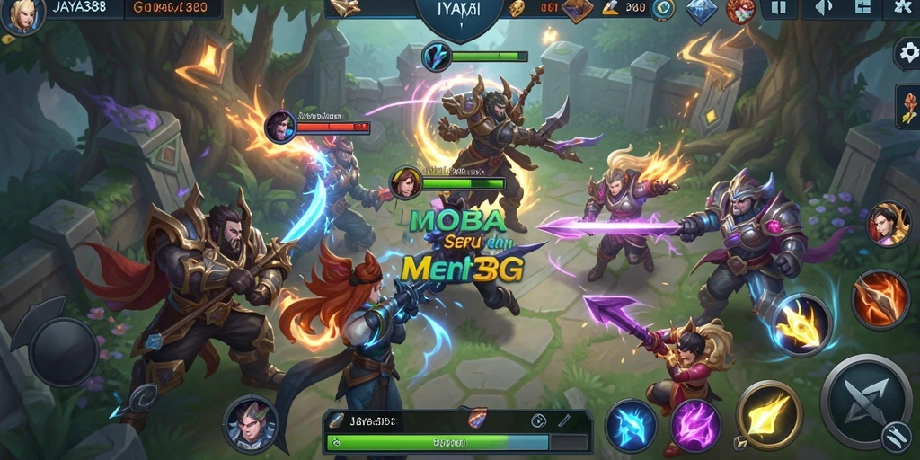 Gameplay seru JAYA388 dengan aksi pertempuran MOBA