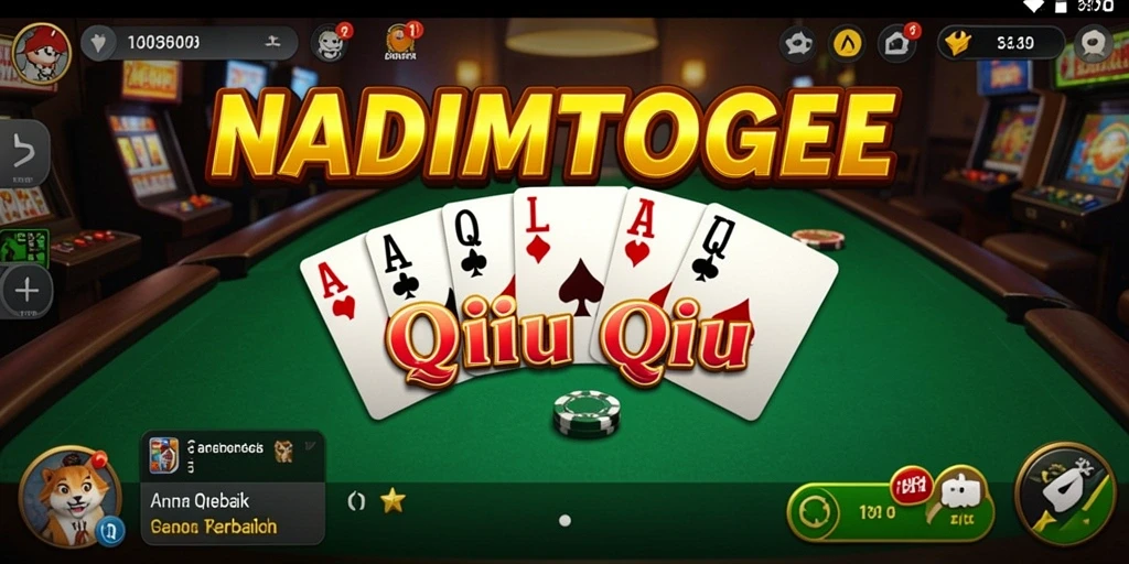 Tampilan gameplay QiuQiu yang seru dan menarik.