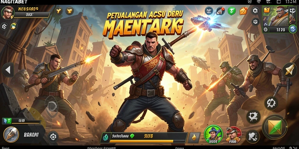 Tampilan gameplay NAGITABET yang menegangkan dan seru.
