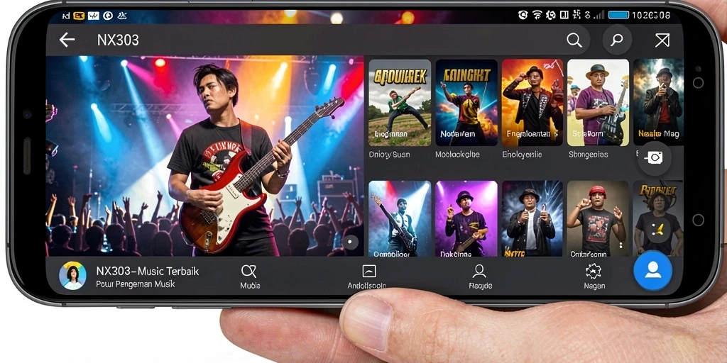 Tampilan gameplay NX303 yang penuh warna dan interaktif.