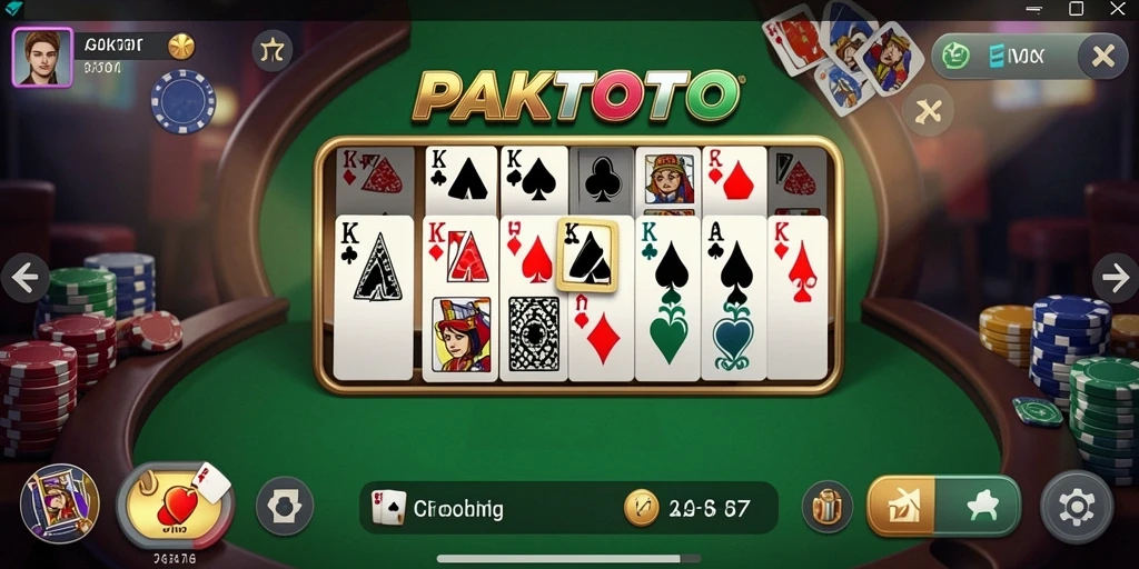 Screenshot gameplay PAKTOTO menampilkan keseruannya dalam bermain Domino.