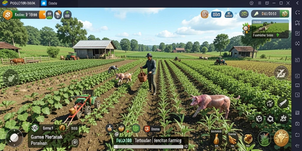 Tangkapan layar POLO188 menampilkan keindahan ladang dan aktivitas bercocok tanam.