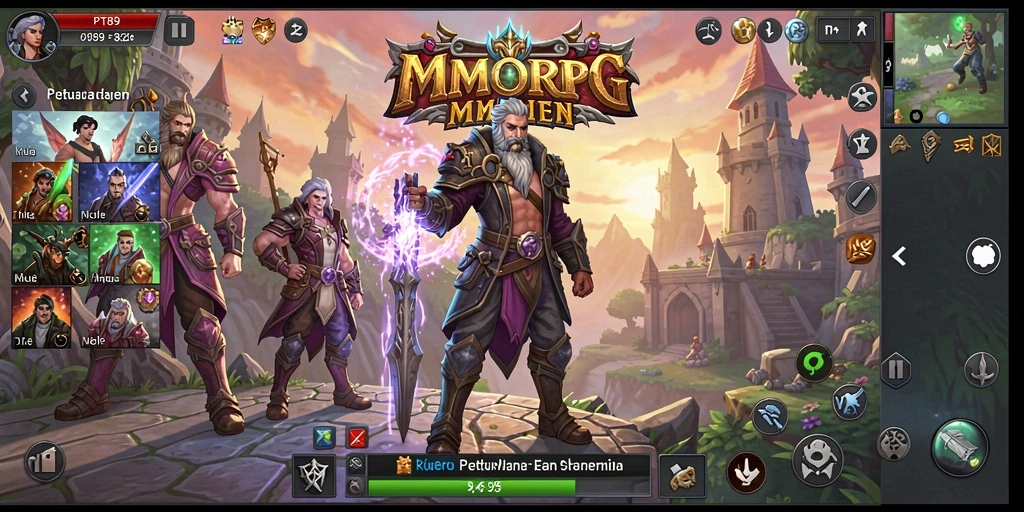 Tampilan gameplay mendalam PT89 dalam dunia MMORPG yang impresif.