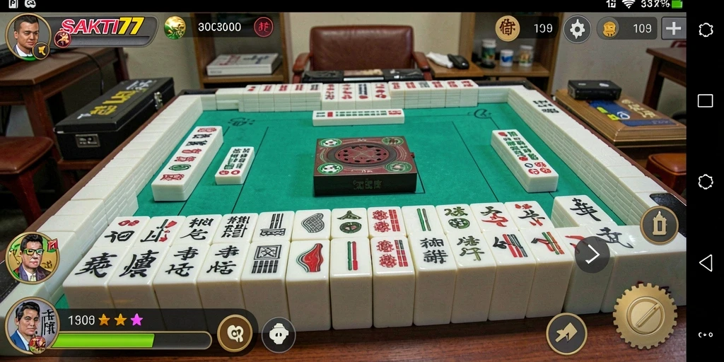 Tampilan gameplay menarik dari SAKTI77 dalam permainan Mahjong.