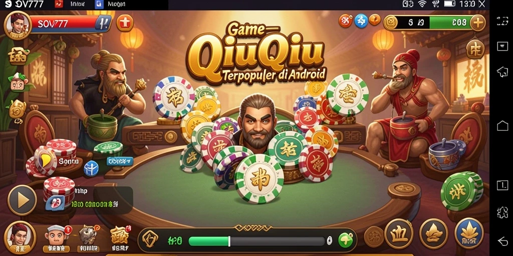 Screenshot SOV777 menampilkan permainan QiuQiu yang menarik dan interaktif.