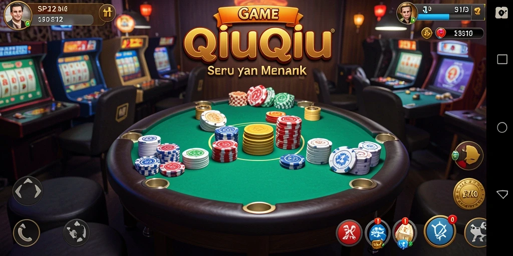 Tampilan gameplay QiuQiu yang seru dan interaktif.