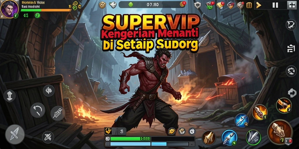 Gameplay SUPERVIP yang menyeramkan dan mendebarkan.