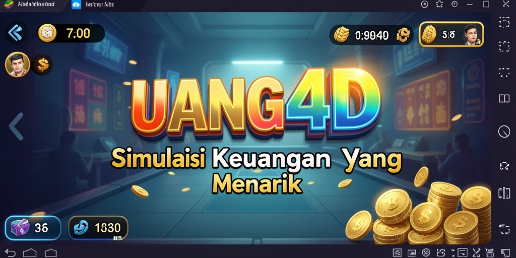 Tampilan gameplay UANG4D menampilkan pengelolaan keuangan yang mendidik.