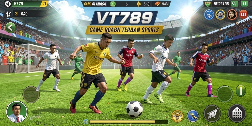 Screenshot VT789 menampilkan aksi mendebarkan dalam gameplay olahraga.