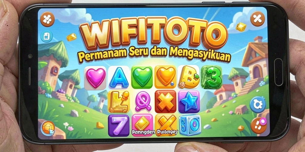 Screenshot WIFITOTO menunjukkan gameplay seru dan menantang di level Match-3.