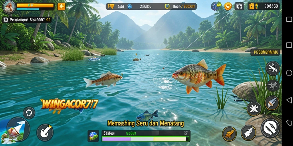 Tangkapan ikan besar dalam gameplay yang menakjubkan di WINGACOR77.